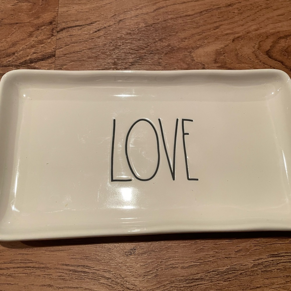 Rae Dunn LOVE Rectangle Tray